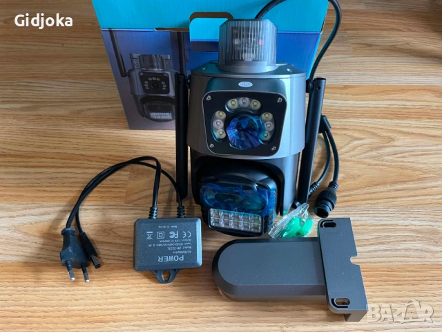 + Подарък! iCsee 12MP- двойна smart камера, външна WiFi- влагоустой, снимка 10 - IP камери - 47604335