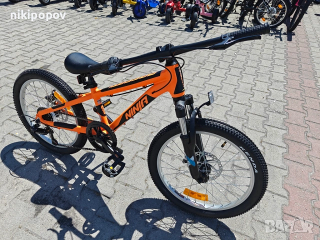 BG Алуминиев велосипед 20" NINJA оранж, снимка 2 - Велосипеди - 54864134