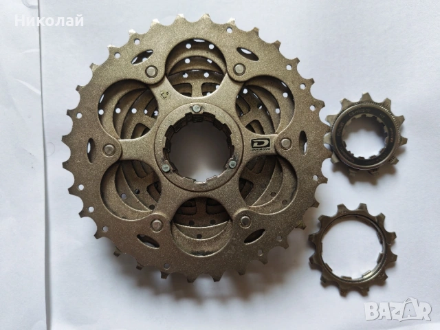 Венец касета Shimano 105 CS-HG62-10s + верига, снимка 3 - Части за велосипеди - 54463803