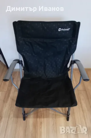 Сгъваем къмпинг стол Outwell Goya Black – висок клас, отлично състояние