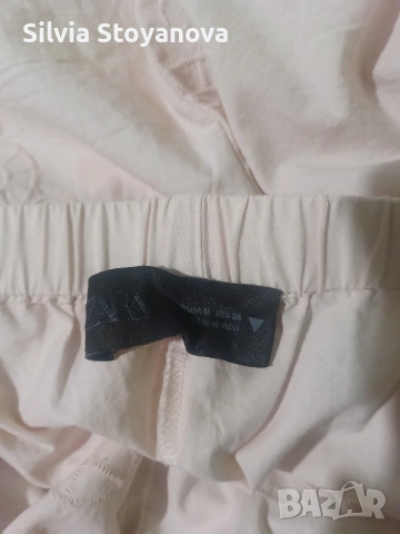 летен памучен панталон Zara , снимка 6 - Панталони - 54031462