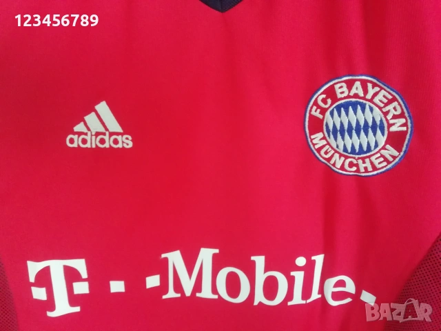 Bayern Munich Ballack Adidas Champions League оригинална мачова тениска фланелка екип Байерн Мюнхен , снимка 5 - Тениски - 52160520