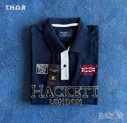 Hackett London Polo Shirt ОРИГИНАЛНИ мъжки поло тениски - М/2XL, снимка 3 - Тениски - 54982162
