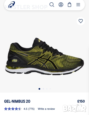 Маратонки ASICS GEL NIMBUS 20. Номер 44, снимка 4 - Маратонки - 54974236