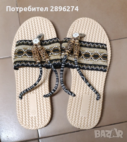 Дамски чехли, N° 40, снимка 2 - Маратонки - 54704883