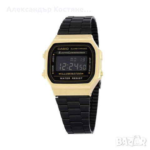 Нов часовник Casio Vintage A168WEGB-1BEF - гаранция, снимка 2 - Мъжки - 55213638