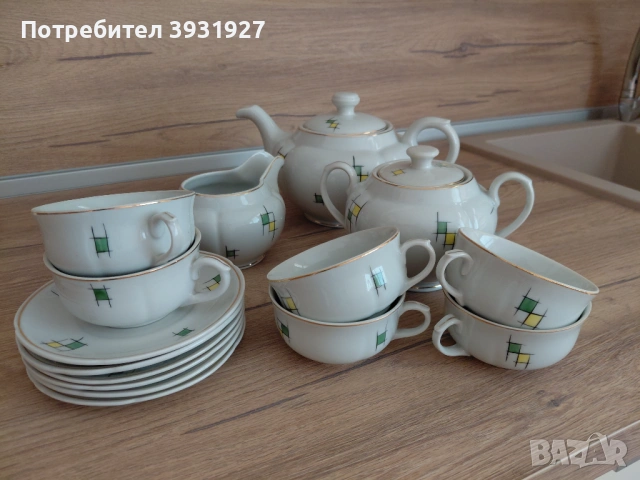 Сервиз за чай,за кафе и порцеланови чашки, снимка 2 - Сервизи - 54484392