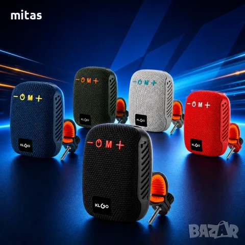Bluetooth тонколонка за велосипед, тротинетка и скутер, Стойка за монтаж, 5 цвята, снимка 2 - Bluetooth тонколони - 55332240