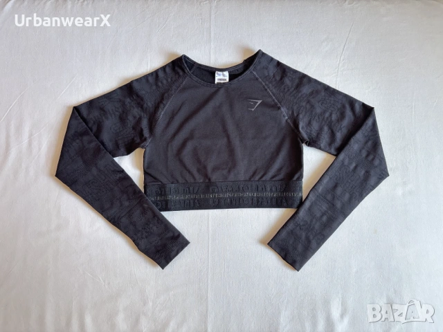 Чисто нов дамски кроп топ блуза GymShark Vision, снимка 2 - Корсети, бюстиета, топове - 54442709