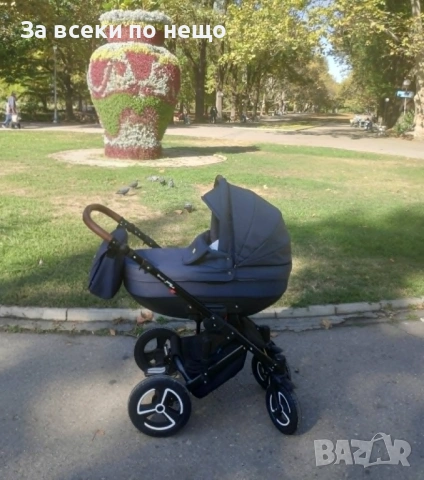 Бебешка Комбинирана Количка 2в1 Jump Soft Denim Nio, снимка 2 - Детски колички - 54534439