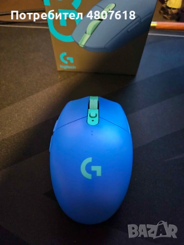 Безжична мишка, Logitech G305 Lightspeed Wireless, синя, снимка 2 - Клавиатури и мишки - 54311218
