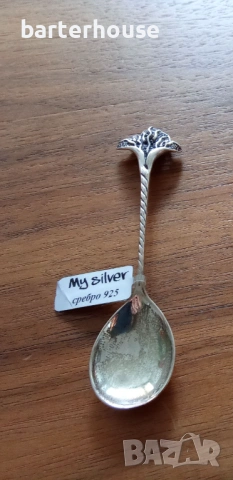 Сребърна лъжичка, проба 925, снимка 2 - Други - 41940383