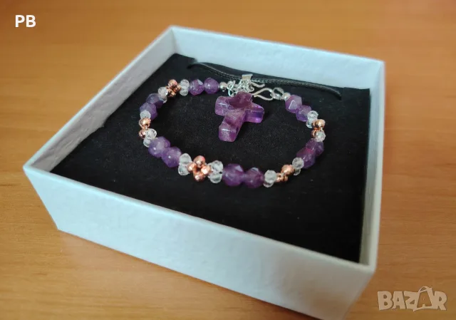 Комплект „Amethyst Grace“ , снимка 5 - Бижутерийни комплекти - 55430049