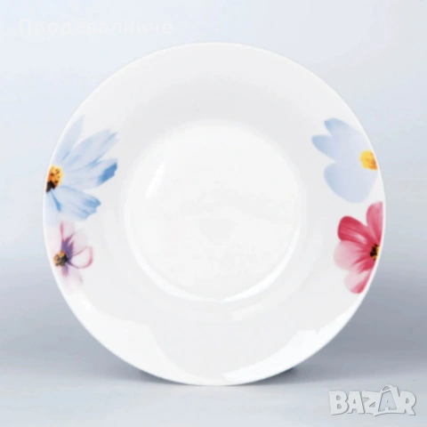 Комплект чинии 24 части с нежни цветя – Свежест и стил за всяка трапеза, снимка 3 - Сервизи - 54226678