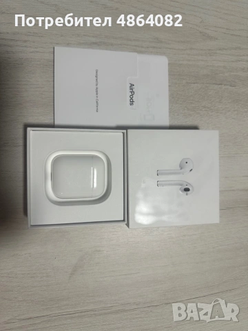 Безжични слушалки Apple - AirPods2 with Charging Case, TWS, бели