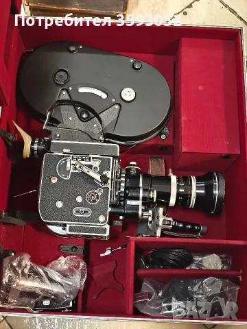 Bolex Paillard H16 REX-5 16mm кинокамера комплект, снимка 18 - Камери - 55655949
