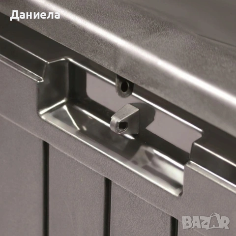 Градинска кутия за съхранение 290L с колела, дръжки и място за катинар – за тераса, балкон и двор, снимка 4 - Други стоки за дома - 54767473