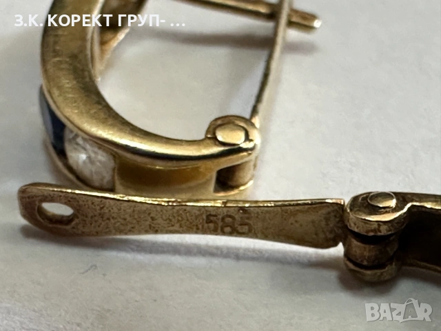 Златни обеци 14K – 2,24гр, снимка 5 - Обеци - 55119831