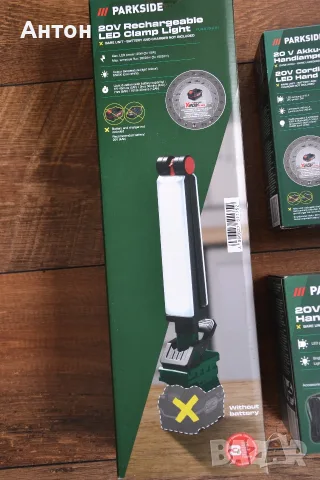 Нови Акумулаторни LED Лампи и Фенери Parkside 20V, снимка 2 - Други инструменти - 55364885