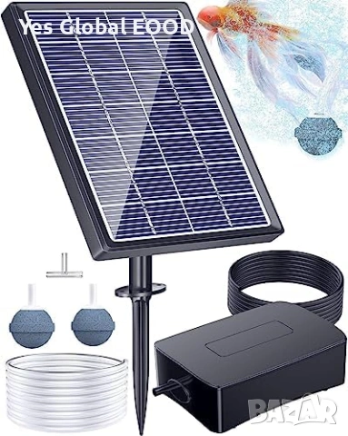 Соларен аератор Biling 2.5W с батерия за езеро