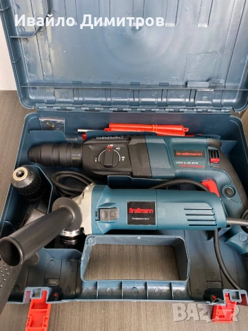 ПРОМОЦИЯ Перфоратор GrosMann 2-26 и ъглошлайф GrosMann 125mm с регулатор на обороти, снимка 2 - Други инструменти - 54218183