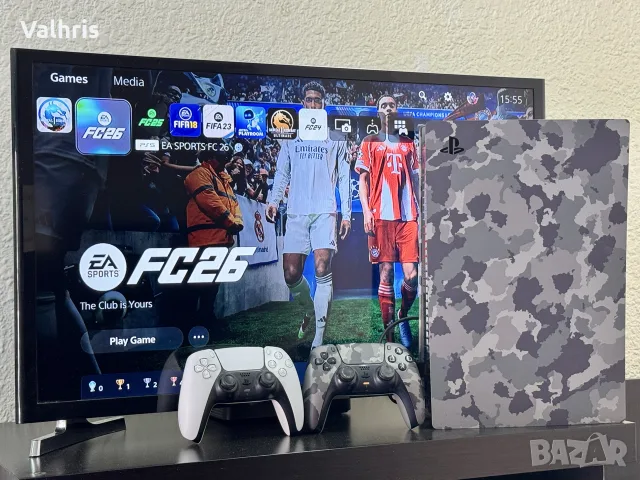 Playstation 5 Disk Edition 1000GB с 2 контролерa и FIFA 26