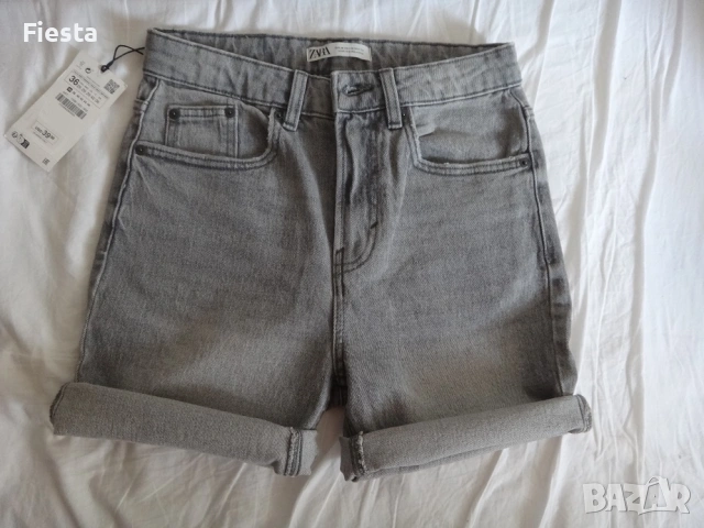 Нови дамски къси дънки Zara, размер 36, снимка 9 - Къси панталони и бермуди - 54227344