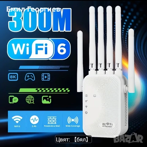 Край на слабия WiFi сигнал – Бърз и стабилен интернет във всеки ъгъл! 