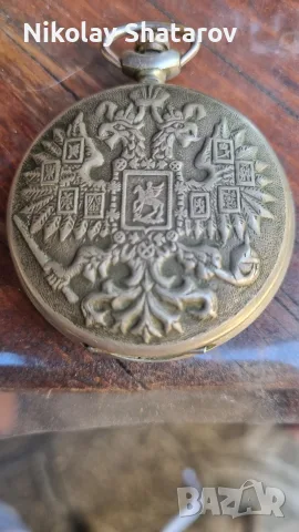 Руски джобен часовник Мълния , снимка 3 - Джобни - 53537082