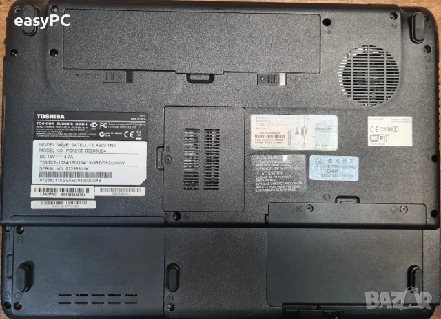 Toshiba Satellite A200-1NA за части, снимка 9 - Части за лаптопи - 54620407