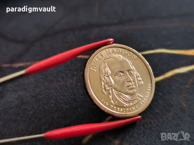 Монета - САЩ - 1 долар (Джеймс Мадисън) UNC | 2007г.