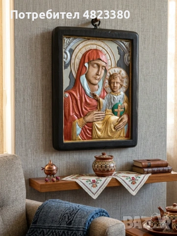 Йерусалимска Богородица , снимка 3 - Икони - 54493085
