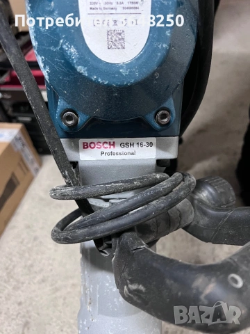 Електрически къртач Bosch GSH 16-30 PROFESSIONAL, 1750 W, 41 J, снимка 3 - Други машини и части - 54745920