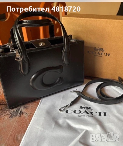 Нова кожена чанта  Coach