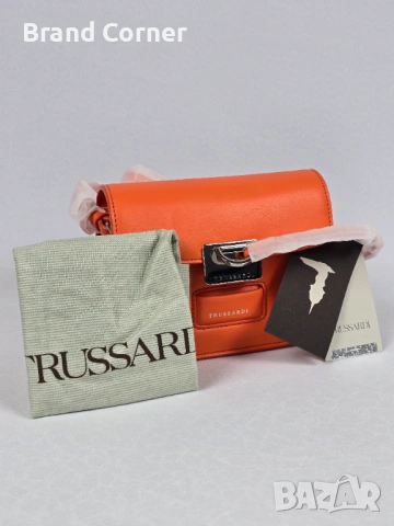 Нова дамска чанта Trussardi - оранжева, снимка 2 - Чанти - 54410587