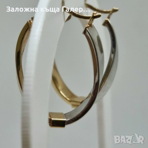 Елегантни златни обеци 585, 2,17г – стил и блясък, снимка 6 - Обеци - 54216178