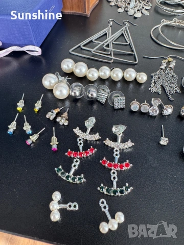 Огромен комплект бижута , снимка 4 - Обеци - 54162243