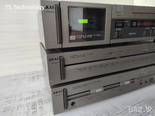 Винтидж Аудио Система AKAI 110 (Усилвател, Дек и Тунер) – Произведена в Япония, снимка 12 - Аудиосистеми - 55288752