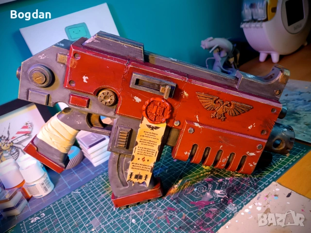 Warhammer 40K Cosplay Косплей комплект пистолети Bolt gun, снимка 2 - Колекции - 54124124
