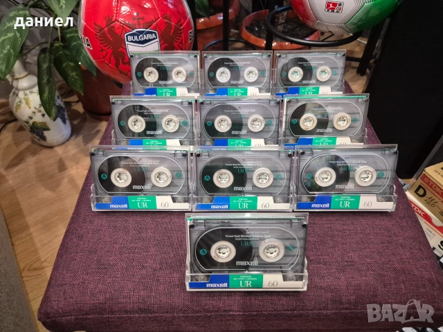 Кашонче хубави аудио касети MAXELL UR60 - като нови + подарък, снимка 3 - Аудио касети - 54981138