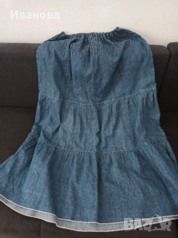 Дълга дънкова пола, снимка 2 - Поли - 54264199