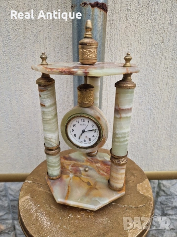 Уникален антикварен колекционерски каминен часовник RUHLA , снимка 2 - Антикварни и старинни предмети - 54214512
