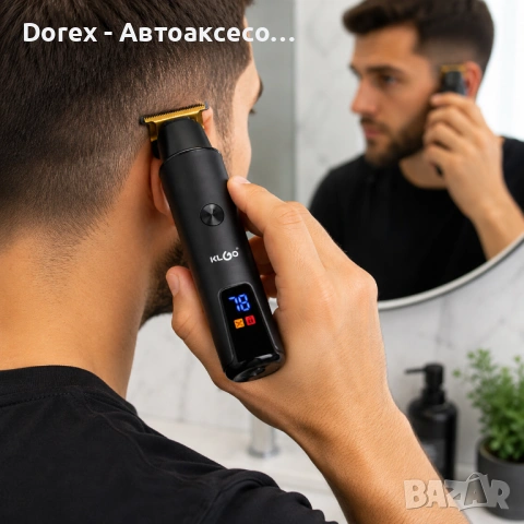Машинка за подстригване KLGOO M7 с LED дисплей, снимка 3 - Друга електроника - 54869469