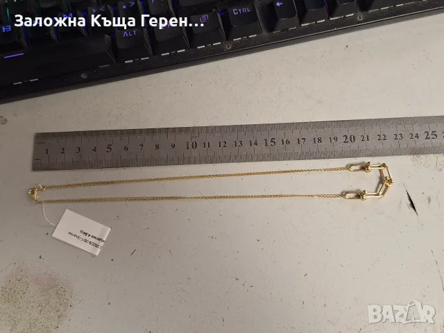 Златно Колие - 4,64гр. - 14к., снимка 5 - Колиета, медальони, синджири - 55348345