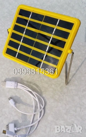 Соларно зарядно за телефон с акумулатор с USB изход( нова стока), снимка 3 - Безжични зарядни - 54777309