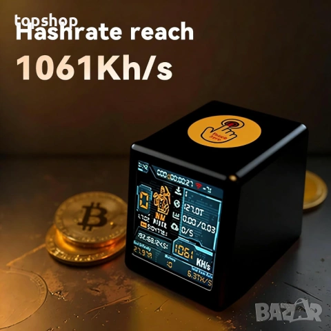 Нов Heltec Solo Bitcoin Miner – Смарт крипто тикер и лотариен копач , снимка 4 - Друга електроника - 54447593