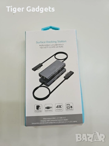 Docking Station SD962 за Microsoft Surface – 10 в 1, 4K HDMI, Ethernet, USB-C PD 100W, снимка 9 - Кабели и адаптери - 54931278
