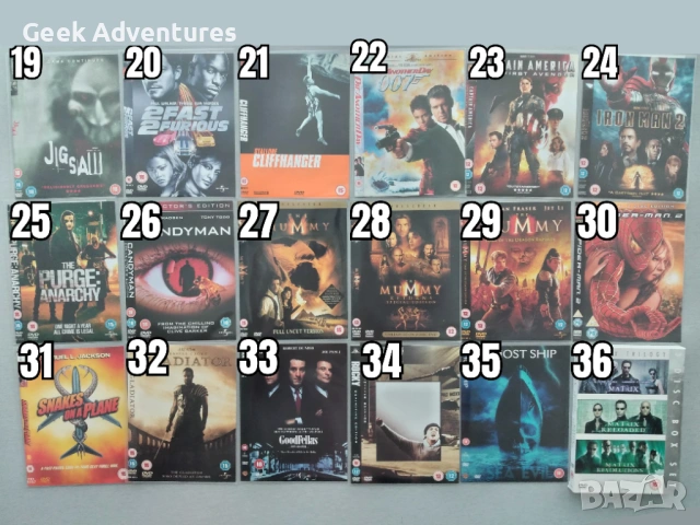 Екшън, Драма, Трилър, Ужаси Филми DVD's - Оригинални Филмови Дискове на Английски Език, снимка 3 - Екшън - 47015417