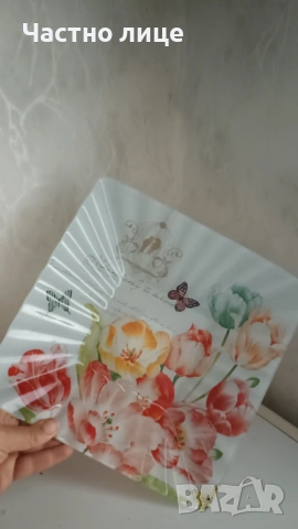 Стъклена фруктиера-3евро.