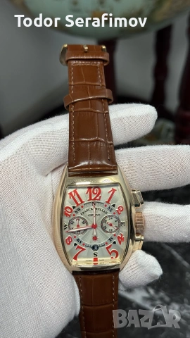 Мъжки часовник Franck Muller Conquistador Cortez Chronograph Gold, снимка 3 - Луксозни - 55272835